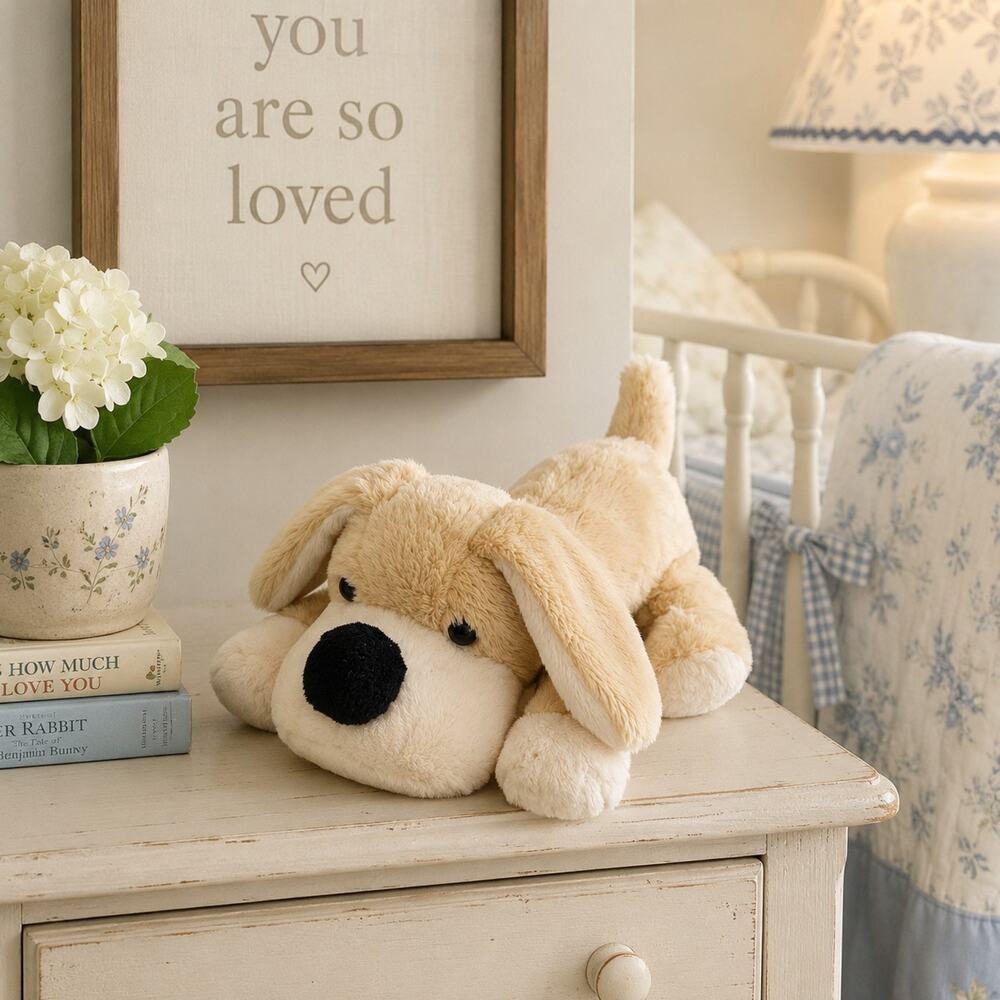 FAO Schwartz Patrick Puppy Plush Dog Stuffed Animal Toy Nursery Replacement 10"‎